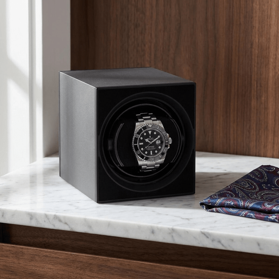 Benson Compact Aluminium 1 Horloge Donkergrijs - sfeerbeeld