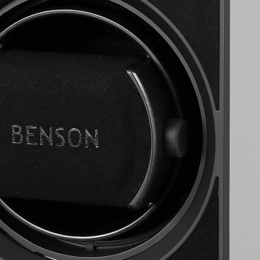 Benson Compact Aluminium 1 Horloge Lichtgrijs - detail horlogehouder