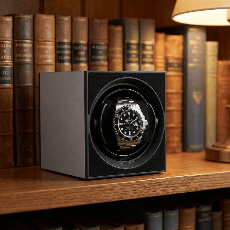 Benson Compact Aluminium 1 Horloge Lichtgrijs - sfeerbeeld