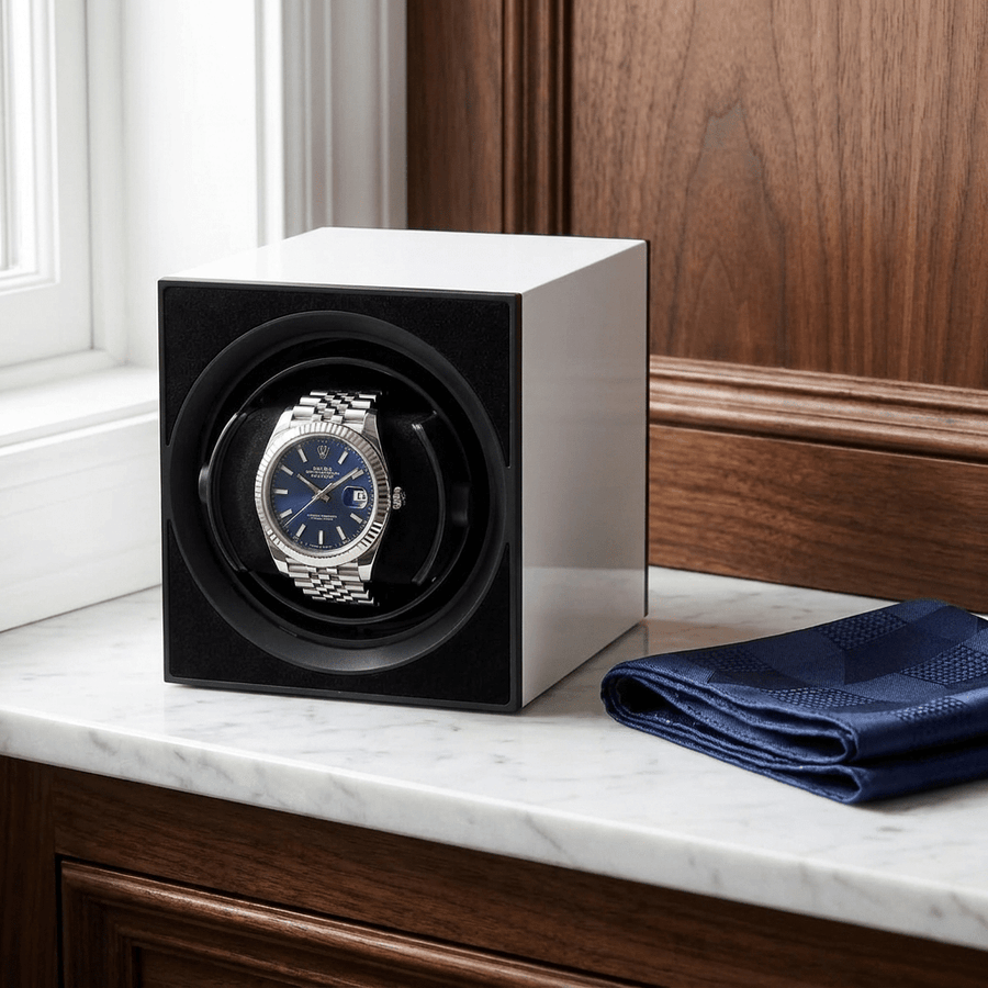 Benson Compact Aluminium 1 Horloge Wit - sfeerbeeld