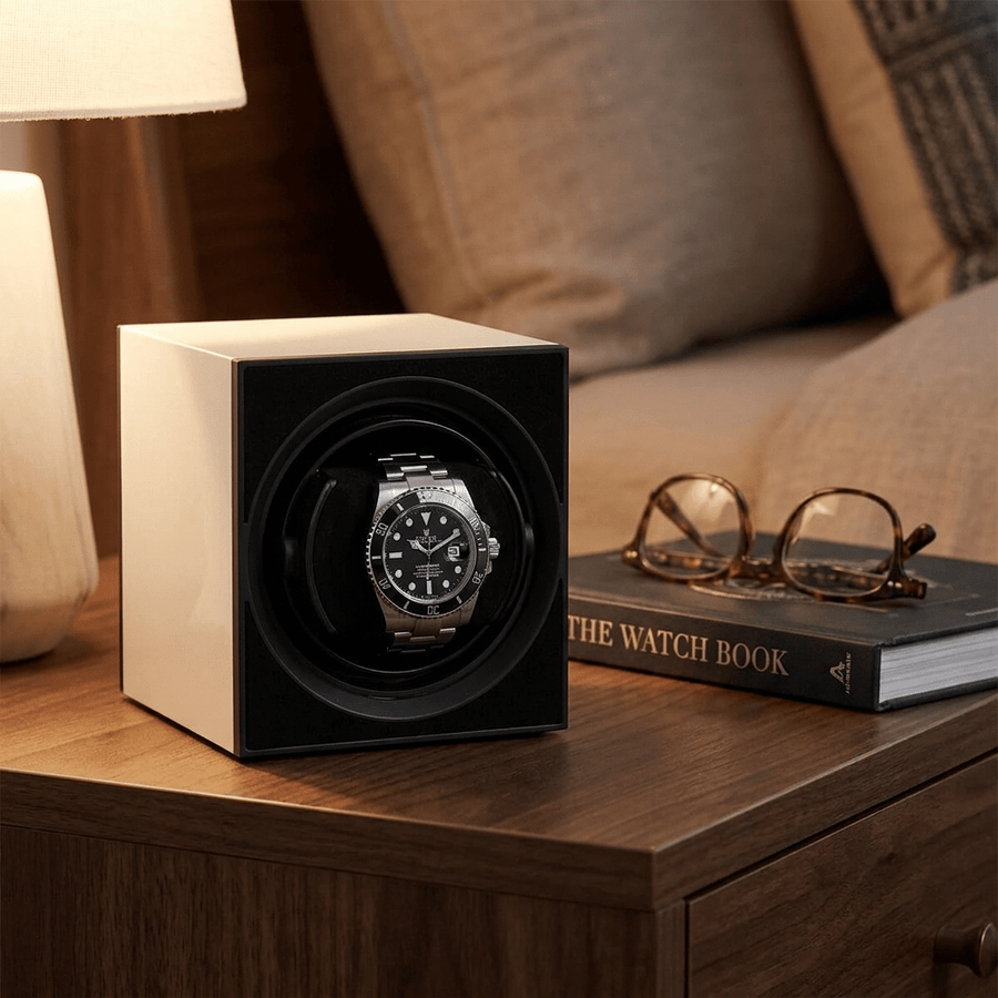 Benson Compact Aluminium 1 Horloge Wit - sfeerbeeld