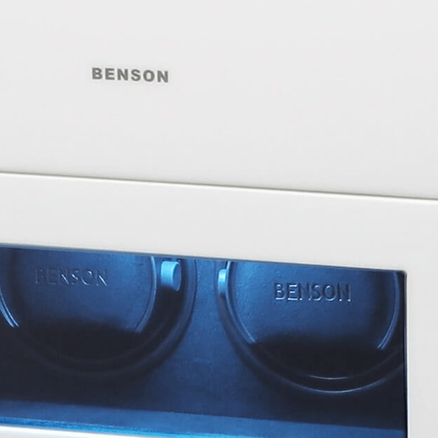 Benson Black Series II 2 Horloges Wit - detail horlogehouder
