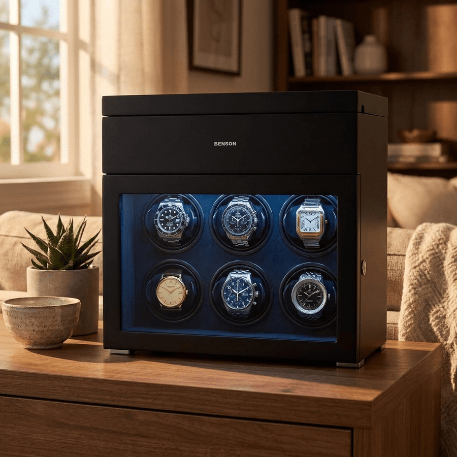 Benson Black Series II 6 Horloges Zwart - sfeerbeeld