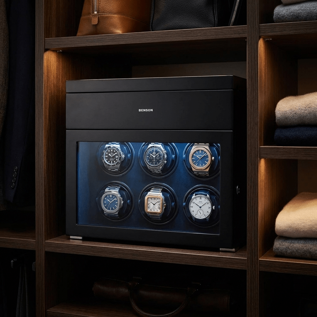 Benson Black Series II 6 Horloges Zwart - sfeerbeeld