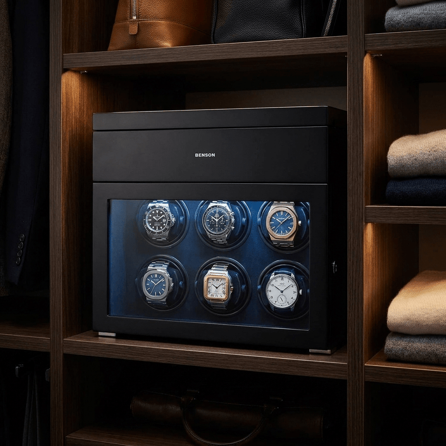 Benson Black Series II 6 Horloges Zwart - sfeerbeeld
