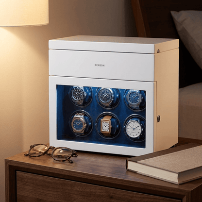 Benson Black Series II 6 Horloges Wit - sfeerbeeld