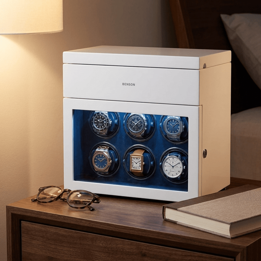 Benson Black Series II 6 Horloges Wit - sfeerbeeld
