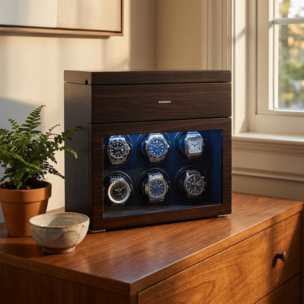 Benson Black Series II 6 Horloges Macassar - sfeerbeeld