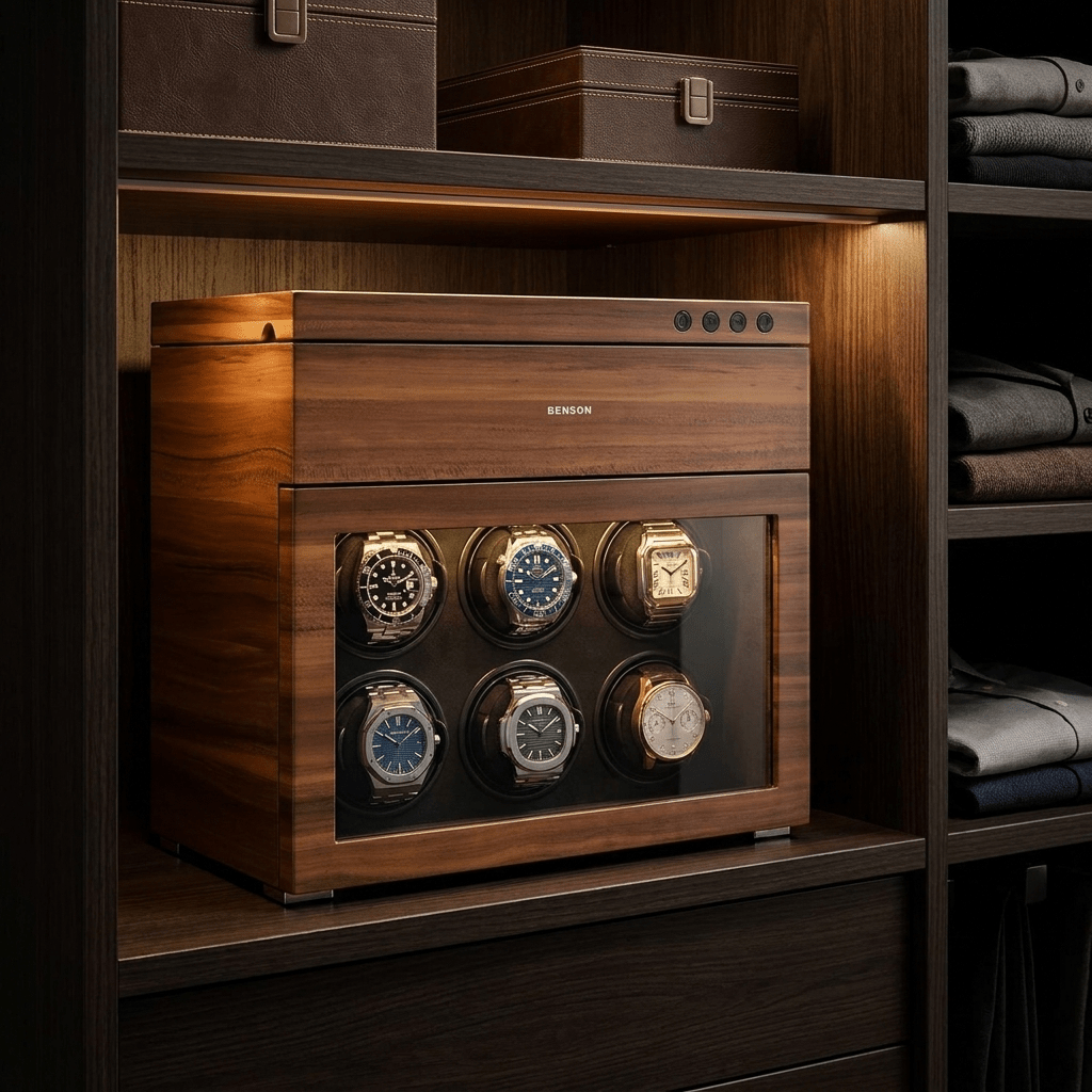Benson Black Series II 6 Horloges Walnut - sfeerbeeld