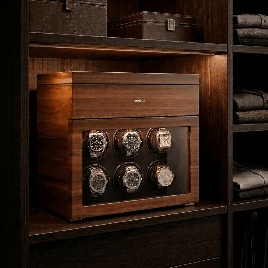 Benson Black Series II 6 Horloges Walnut - sfeerbeeld