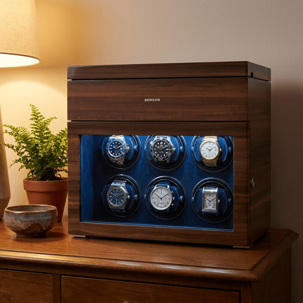 Benson Black Series II 6 Horloges Walnut - sfeerbeeld