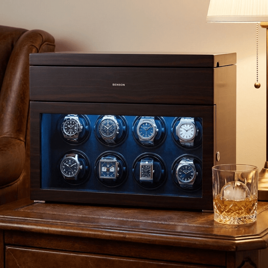 Benson Black Series II 8 Horloges Macassar - sfeerbeeld
