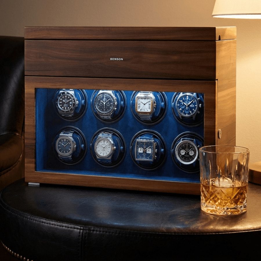 Benson Black Series II 8 Horloges Walnut - sfeerbeeld