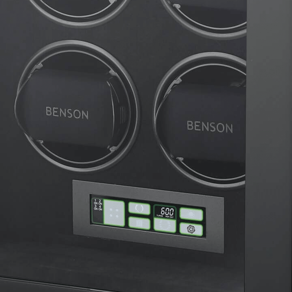 Benson Smart Tech 4 Horloges Zwart - detail horlogehouder