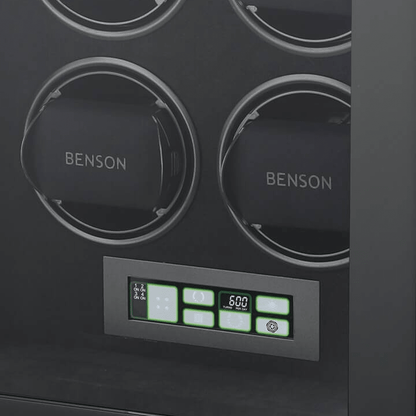 Benson Smart Tech 4 Horloges Zwart - detail horlogehouder