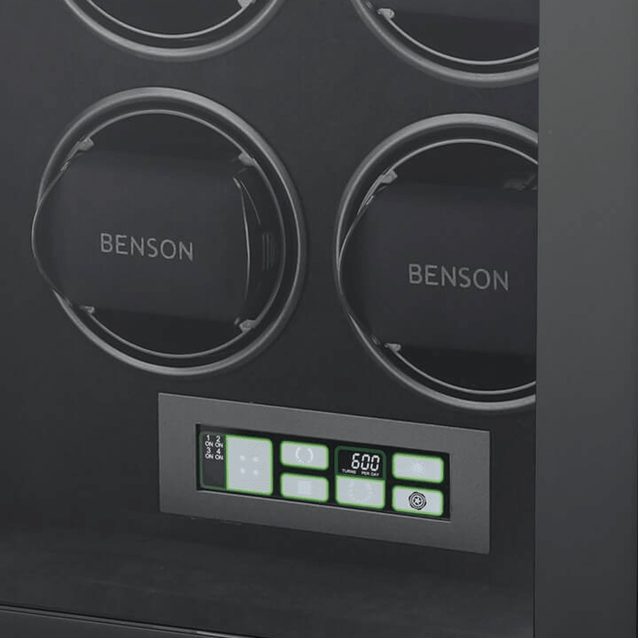 Benson Smart Tech 4 Horloges Zwart - detail horlogehouder