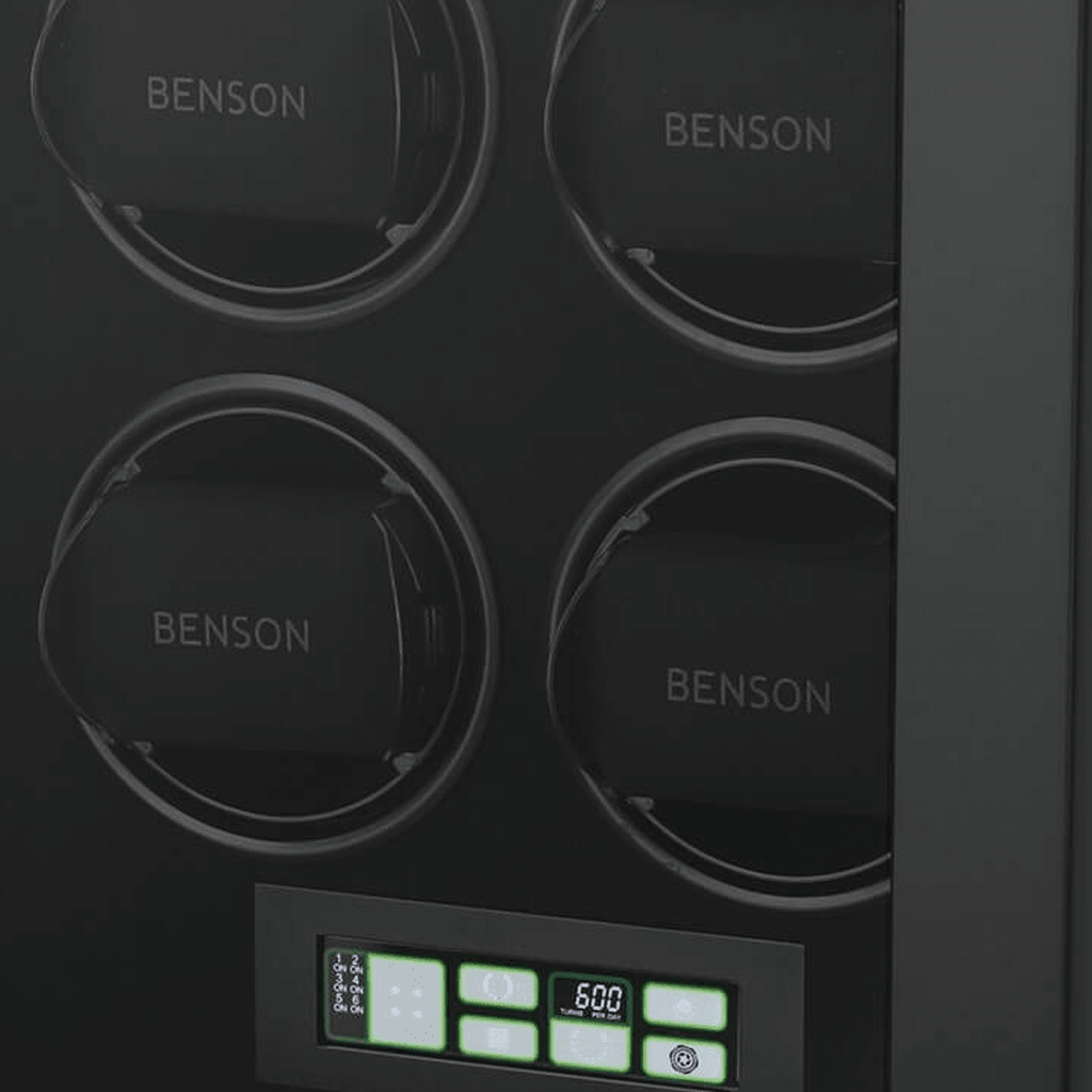 Benson Smart Tech 6 Horloges Zwart - detail horlogehouder