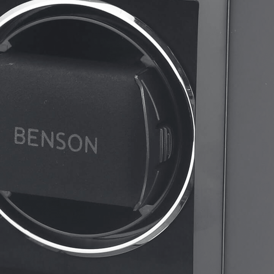 Benson Compact 1 Horloge Zwart - detail horlogehouder