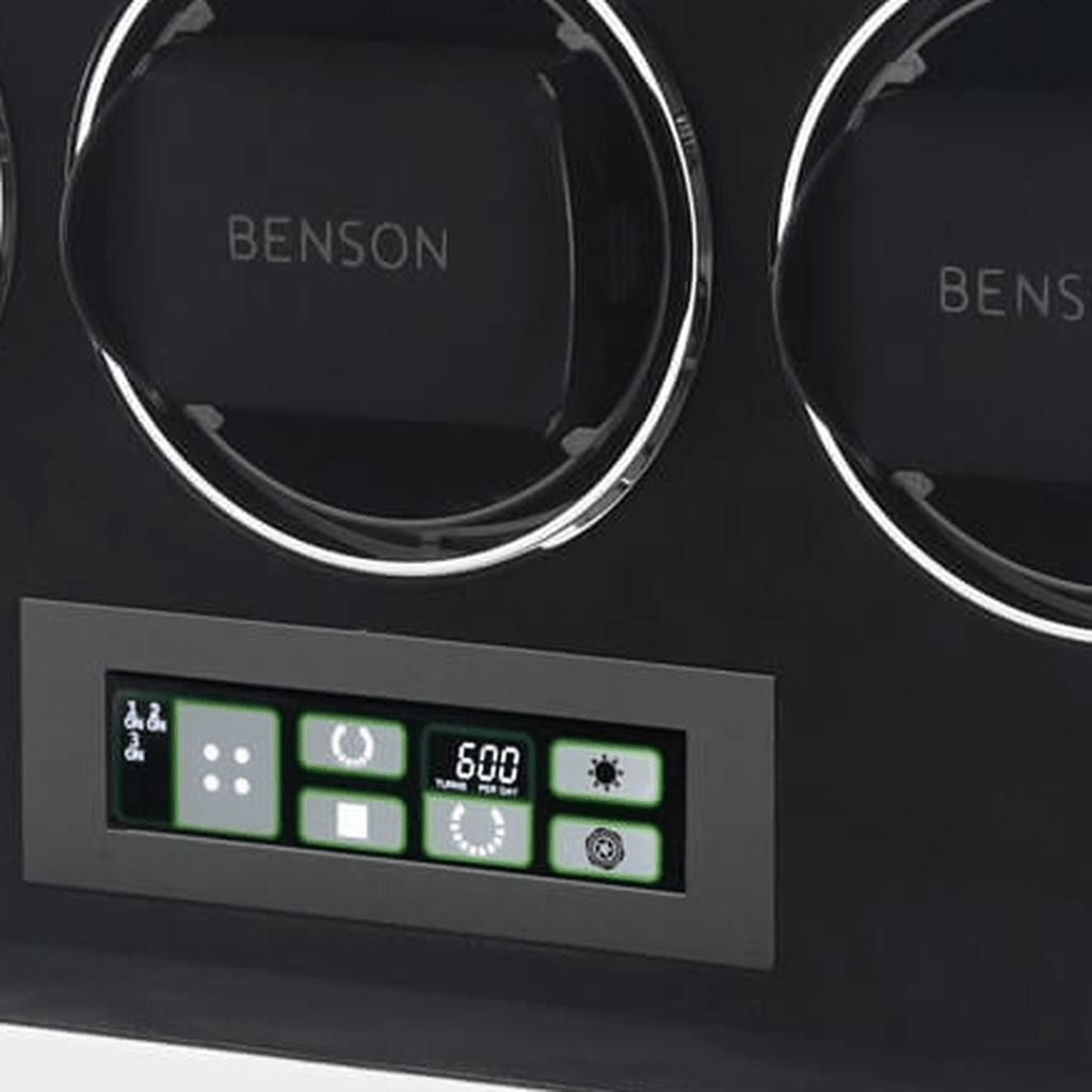 Benson Compact 3 Horloges Wit - detail horlogehouder