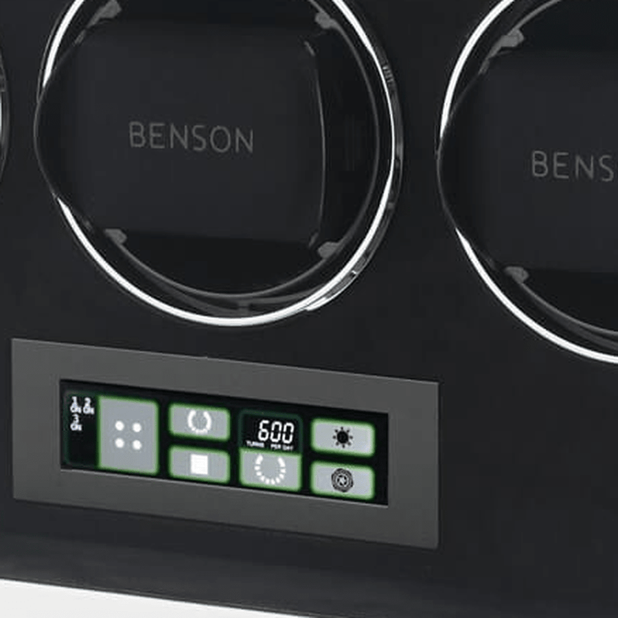 Benson Compact 3 Horloges Wit - detail horlogehouder