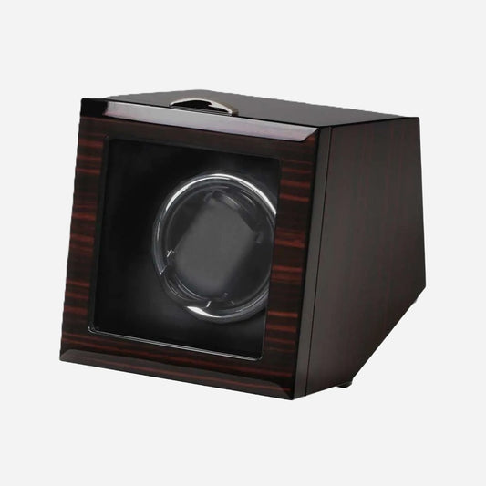 Watch Winder Ebony hout 1 Horloge Ashford & Rye - Horlogerieshop.nl