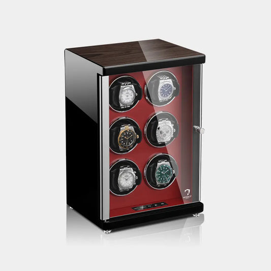 Watch winder AMBIENTE Vertical 6 Horloges Modalo - Horlogerieshop.nl