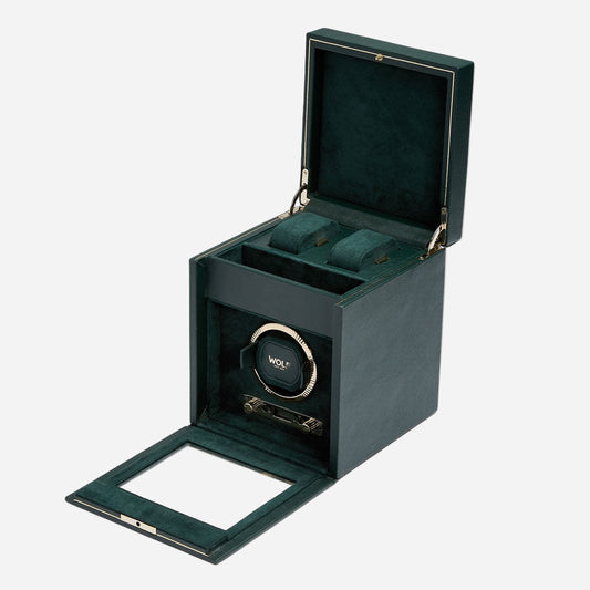 Watch winder met lade British Racing 1 horloge Wolf 1834 - Horlogerieshop.nl