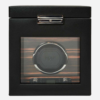 Watch winder met lade Roadster 1 horloge Wolf 1834 - Horlogerieshop.nl