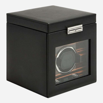 Watch winder met lade Roadster 1 horloge Wolf 1834 - Horlogerieshop.nl