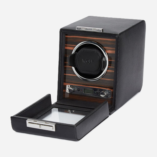 Watch winder Roadster 1 horloge Wolf 1834 - Horlogerieshop.nl