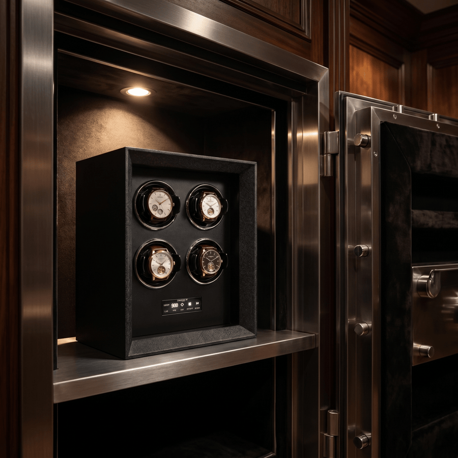 Watch winder SAFE SYSTEMS 4 Horloges Modalo - Horlogerieshop.nl
