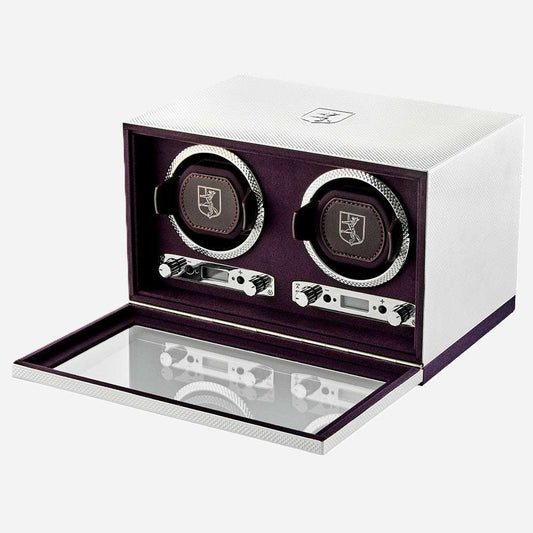 Watch winder Silver 2 Horloges Wolf 1834 - Horlogerieshop.nl
