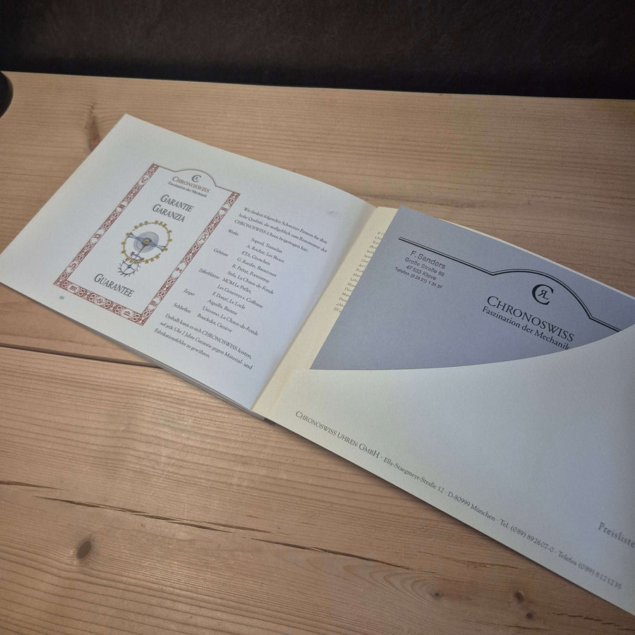 Chronoswiss collectieboek 1998 (Duitstalig) - Horlogerieshop.nl