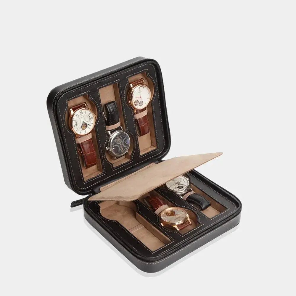 Horloge etui INVIA leder 6 Horloges Modalo - Horlogerieshop.nl