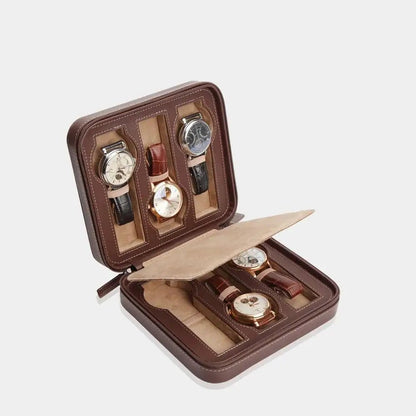 Horloge etui INVIA leder 6 Horloges Modalo - Horlogerieshop.nl