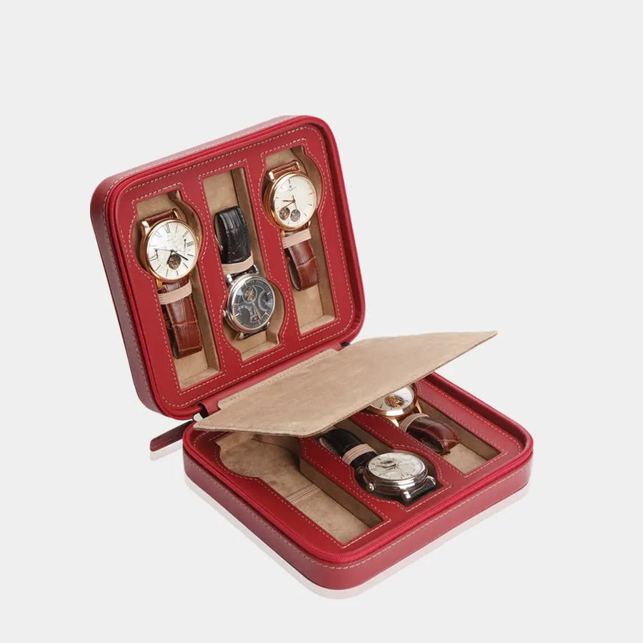 Horloge etui INVIA leder 6 Horloges Modalo - Horlogerieshop.nl