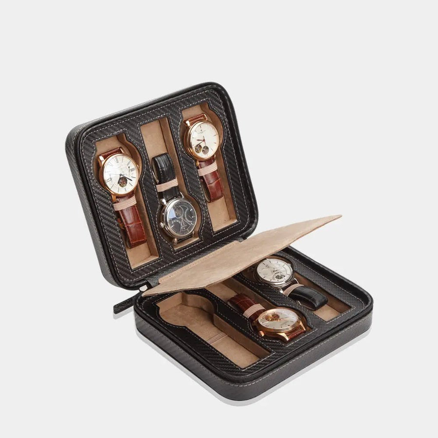 Horloge etui INVIA leder 6 Horloges Modalo - Horlogerieshop.nl