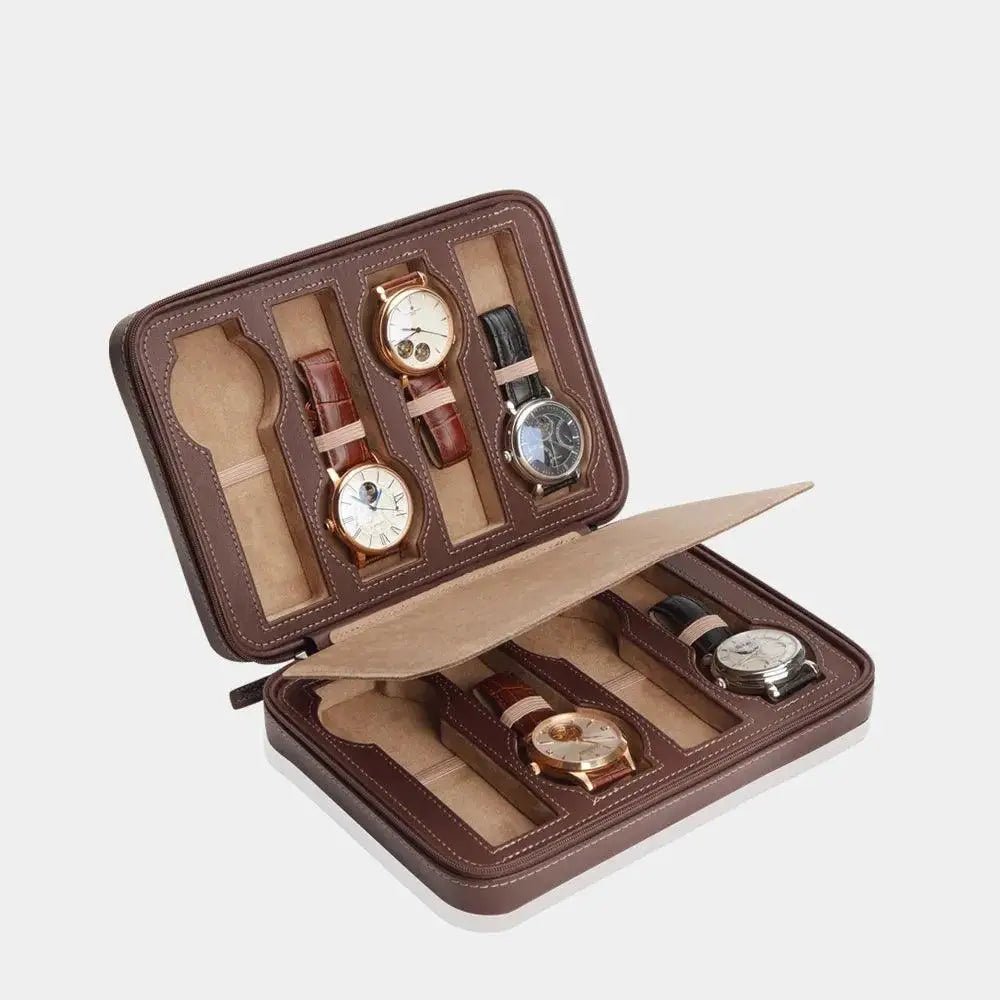 Horloge etui INVIA leder 8 Horloges Modalo - Horlogerieshop.nl