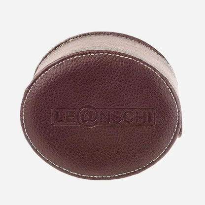 Horloge Pouch Donkerbruin leder Leanschi - Horlogedoos - Horlogerieshop.nl