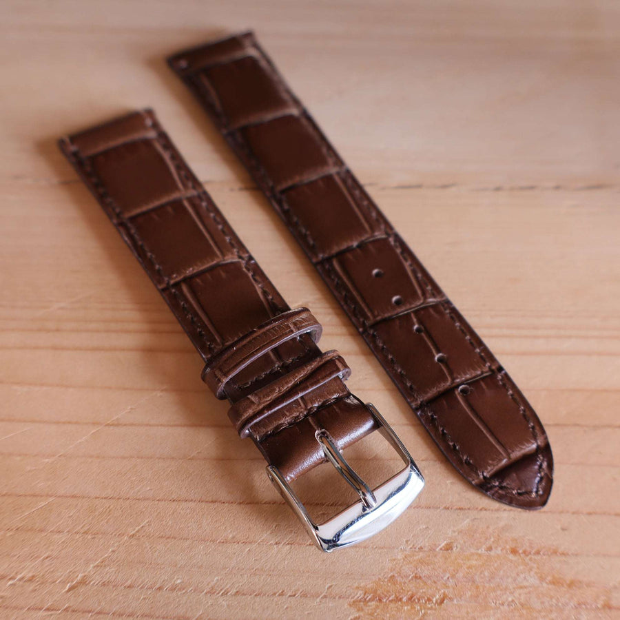 Horlogeband krokleder Ashford & Rye - Horlogerieshop.nl