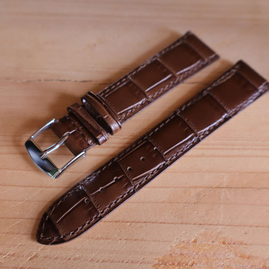 Horlogeband krokleder Ashford & Rye - Horlogerieshop.nl