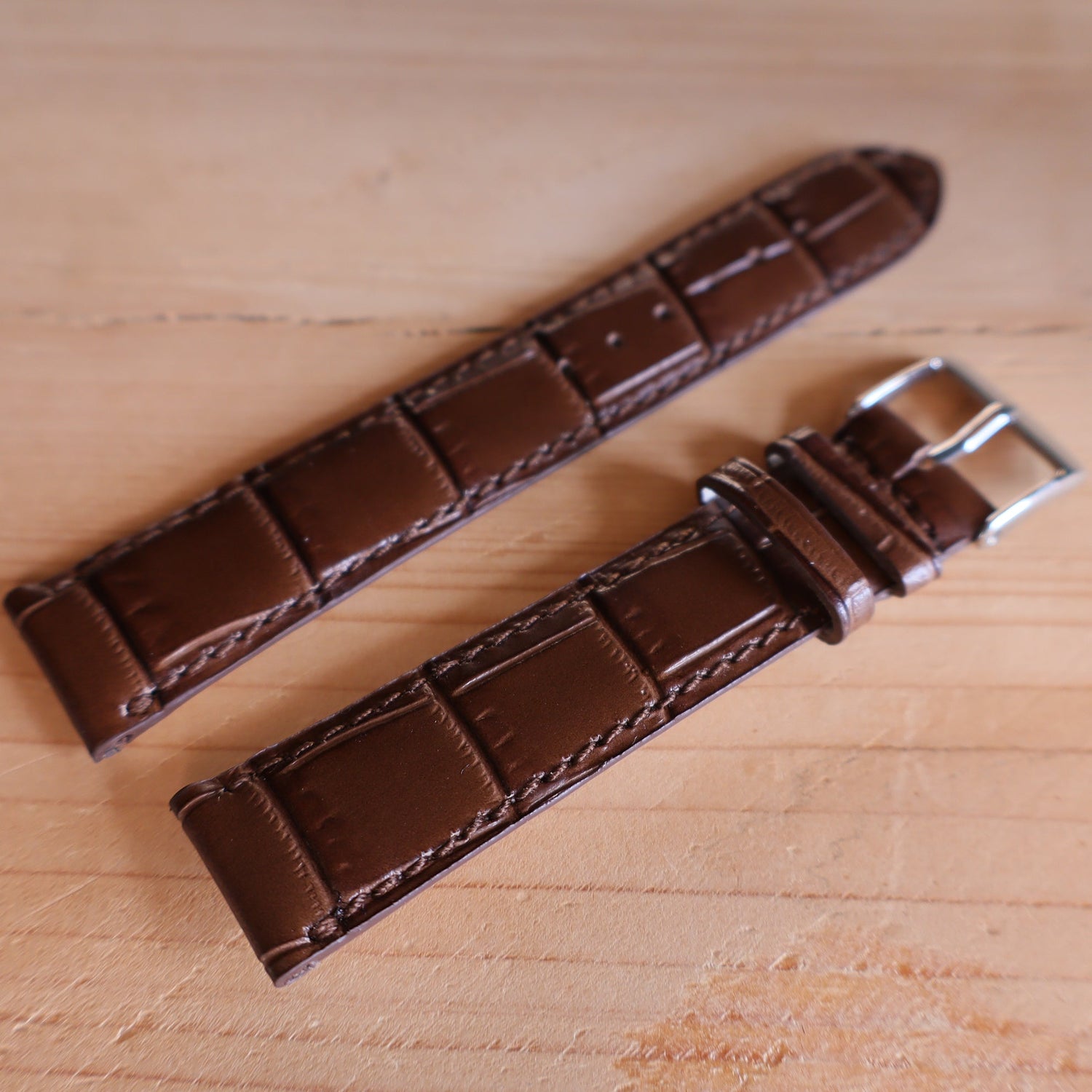 Horlogeband krokleder Ashford & Rye - Horlogerieshop.nl