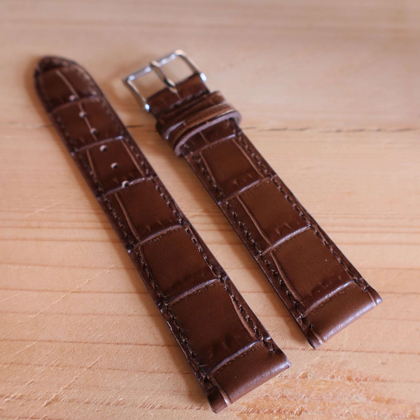 Horlogeband krokleder Ashford & Rye - Horlogerieshop.nl