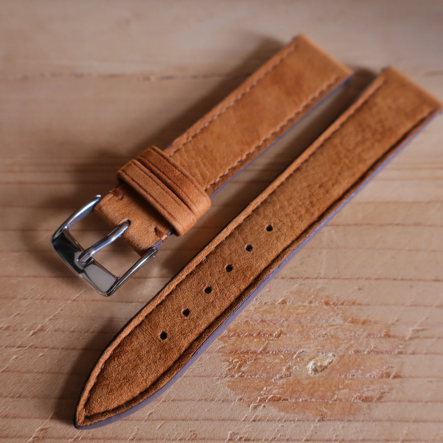 Horlogeband Nubuck stierenleder LIC Leather - Horlogerieshop.nl