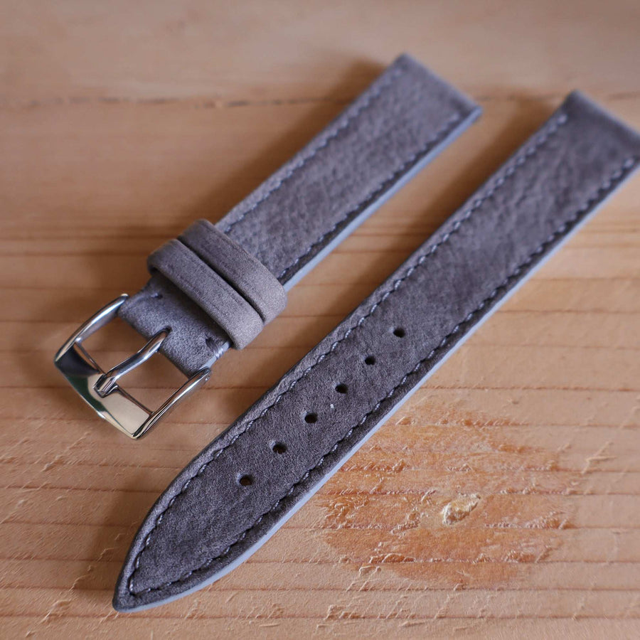 Horlogeband Nubuck stierenleder LIC Leather - Horlogerieshop.nl