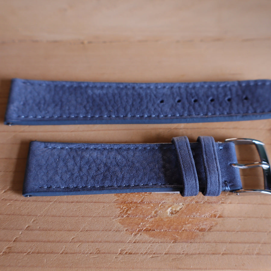 Horlogeband Nubuck stierenleder LIC Leather - Horlogerieshop.nl