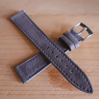 Horlogeband Nubuck stierenleder LIC Leather - Horlogerieshop.nl