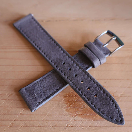 Horlogeband Nubuck stierenleder LIC Leather - Horlogerieshop.nl