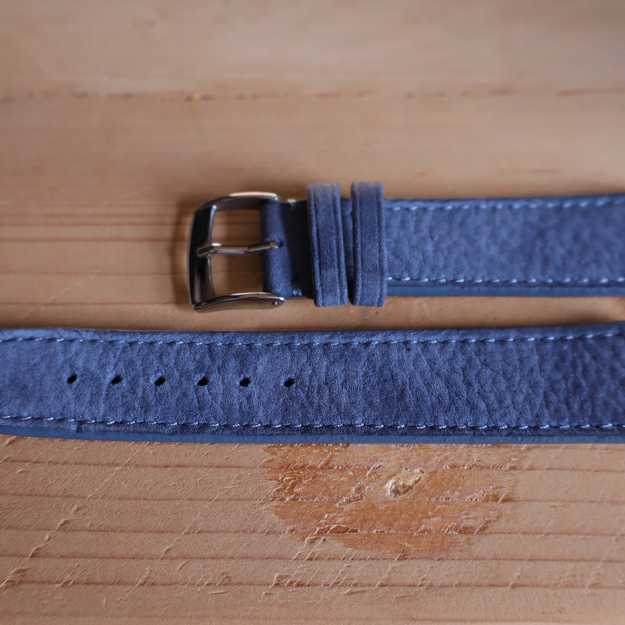 Horlogeband Nubuck stierenleder LIC Leather - Horlogerieshop.nl