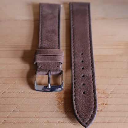 Horlogeband Nubuck stierenleder LIC Leather - Horlogerieshop.nl